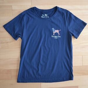 The Black Dog Short Sleeve Tee American Dog Size XS